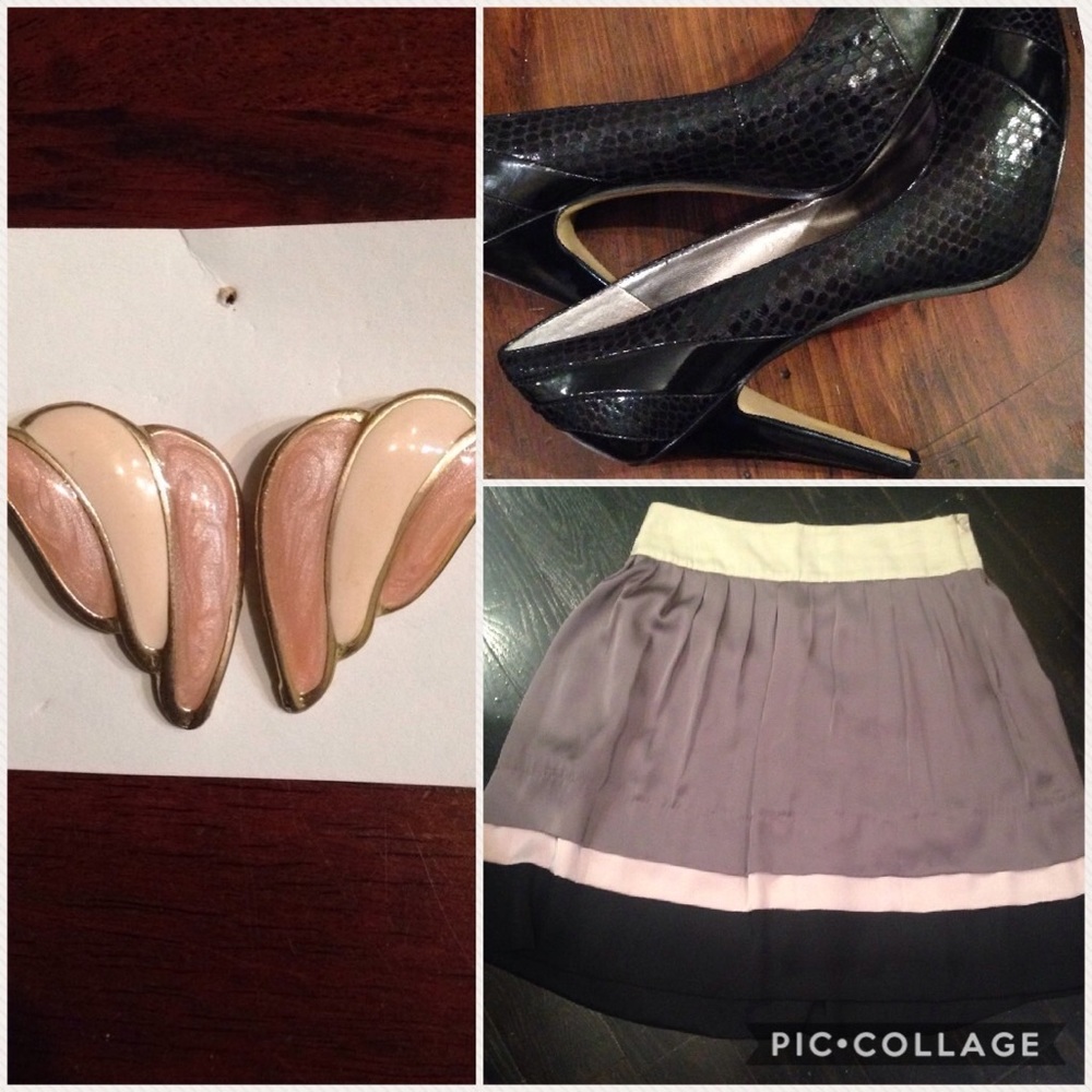 Zara skirt and Nine West pumps bundle